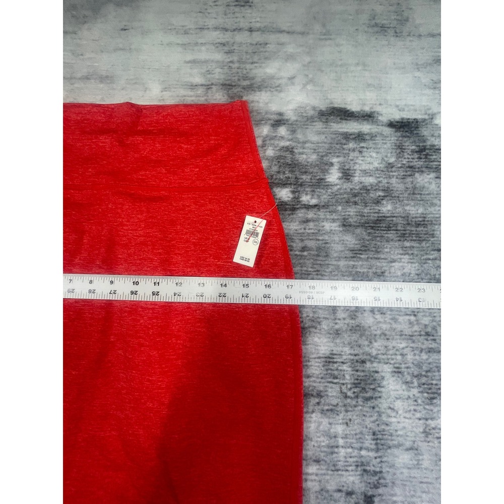 NWT OFFLINE by Aerie The Hugger Red Heathered High Waisted Midi Skirt Small - Picture 8 of 8